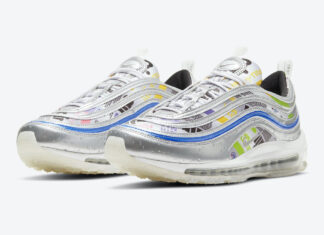air max 97 white pink yellow