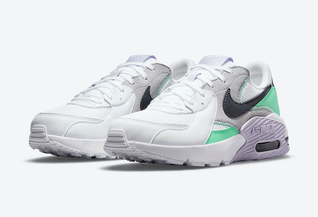 Nike Air Max Excee White Green Purple CD5432-113 Release Date Info