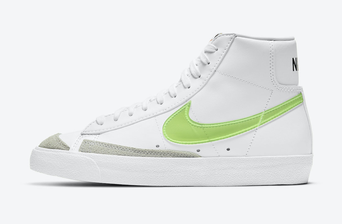 Nike Blazer Mid Green Swoosh DJ3050-100 Release Date Info