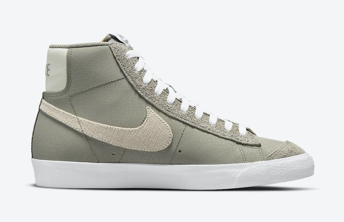 Nike Blazer Mid Olive White DH4106-300 Release Date Info