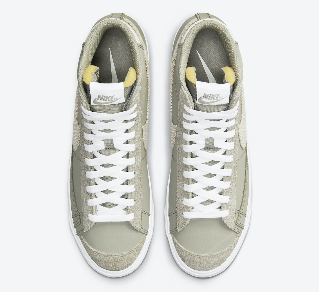 Nike Blazer Mid Olive White DH4106-300 Release Date Info