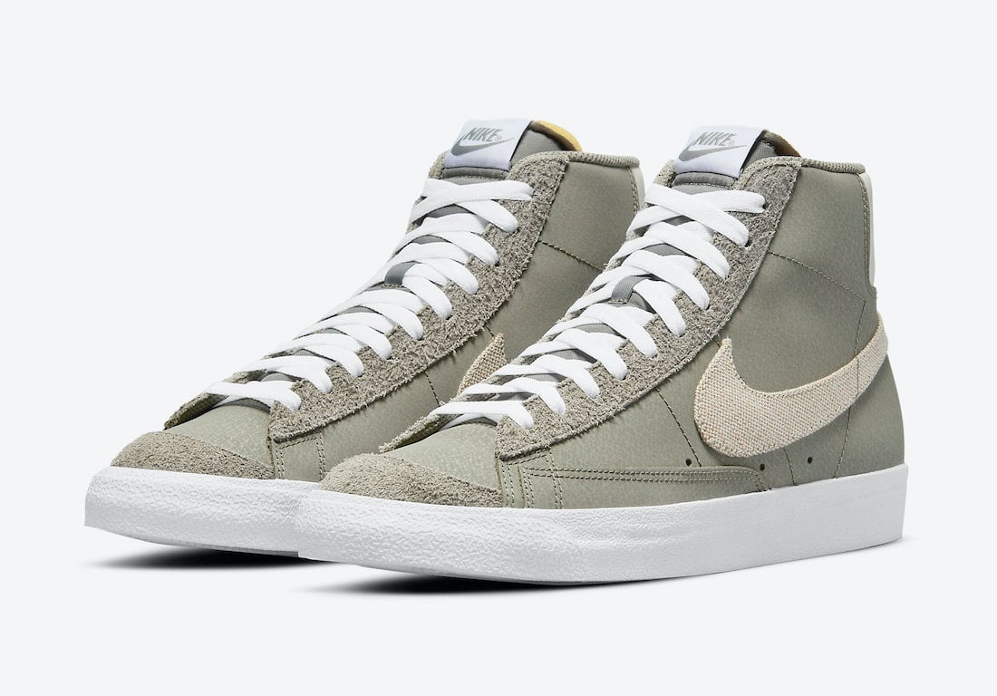 Nike Blazer Mid Olive White DH4106-300 Release Date Info
