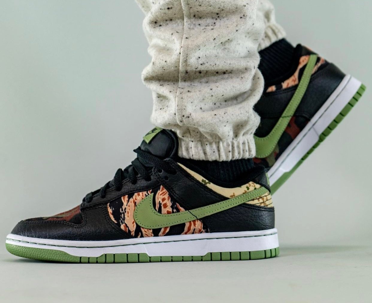 Nike Dunk Low Camo DH0957-001 On-Feet