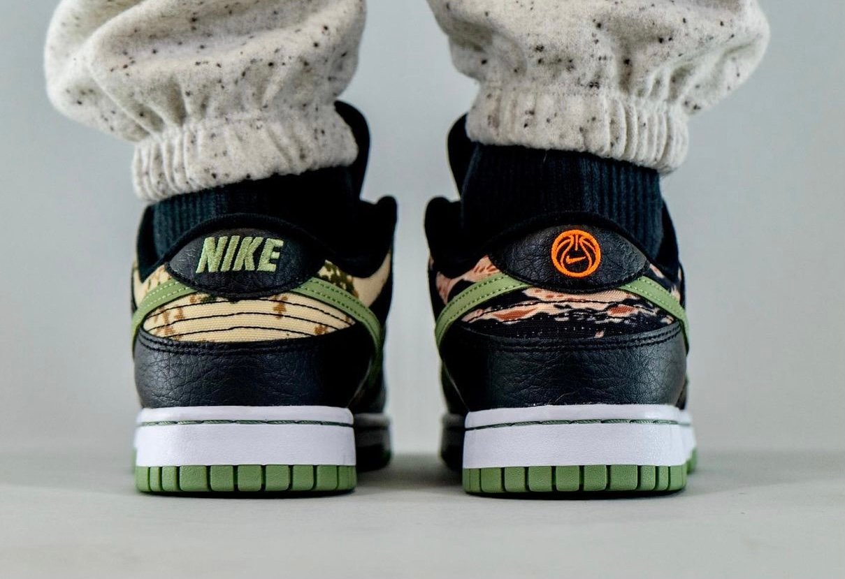 Nike Dunk Low Camo DH0957-001 On-Feet