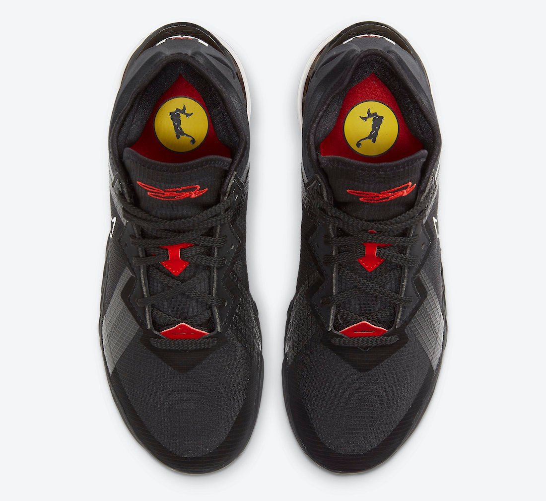 Nike LeBron 18 Low Black University Red CV7562-001 Release Date Info