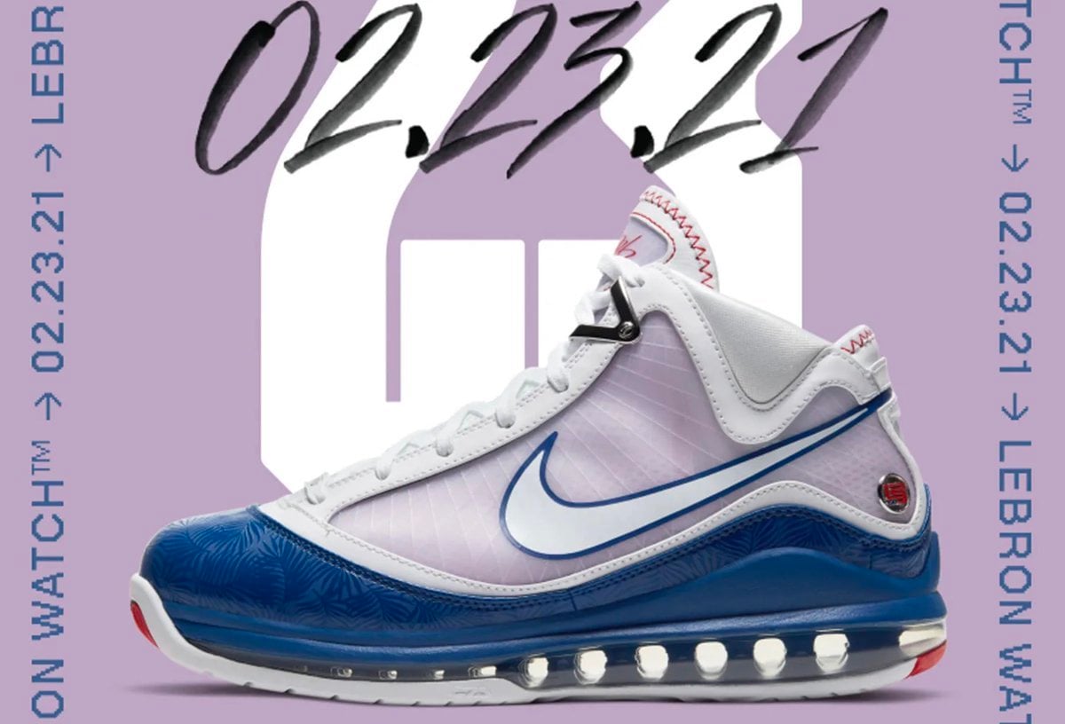 Nike LeBron 7 Baseball Blue Dodgers DJ5158-100 2021 Release Date