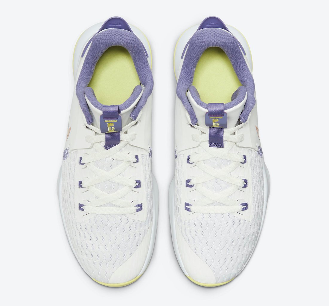 Nike LeBron Witness 5 Lakers Pastel CQ9381-102 Release Date Info
