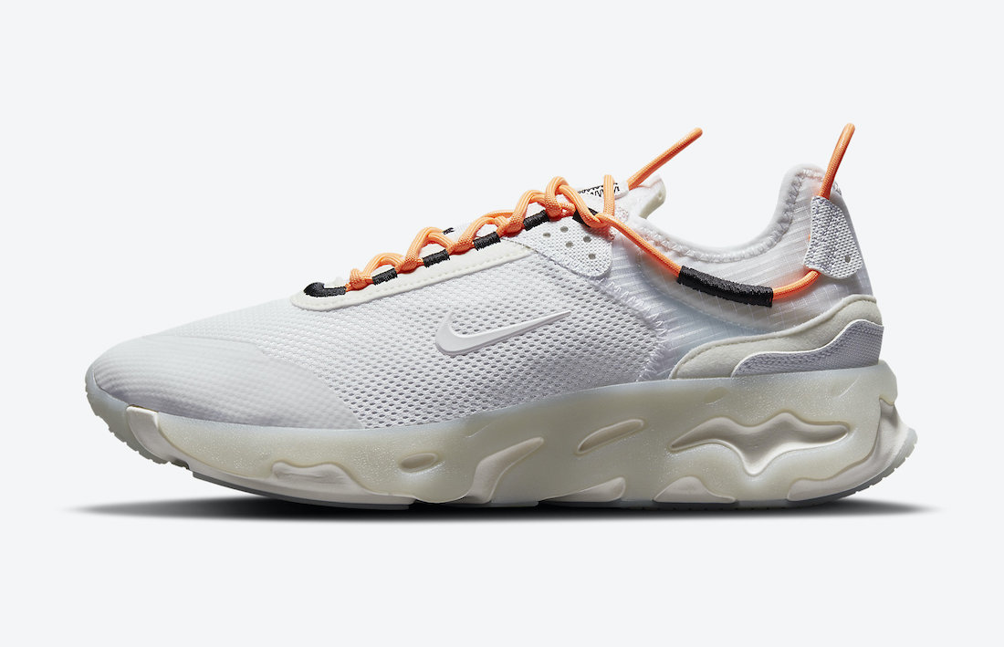 Nike React Live White Orange CV1772-102 Release Date Info