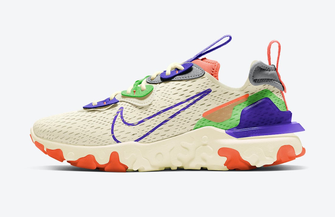 Nike React Vision Beige Multicolor CI7523-104 Release Date Info