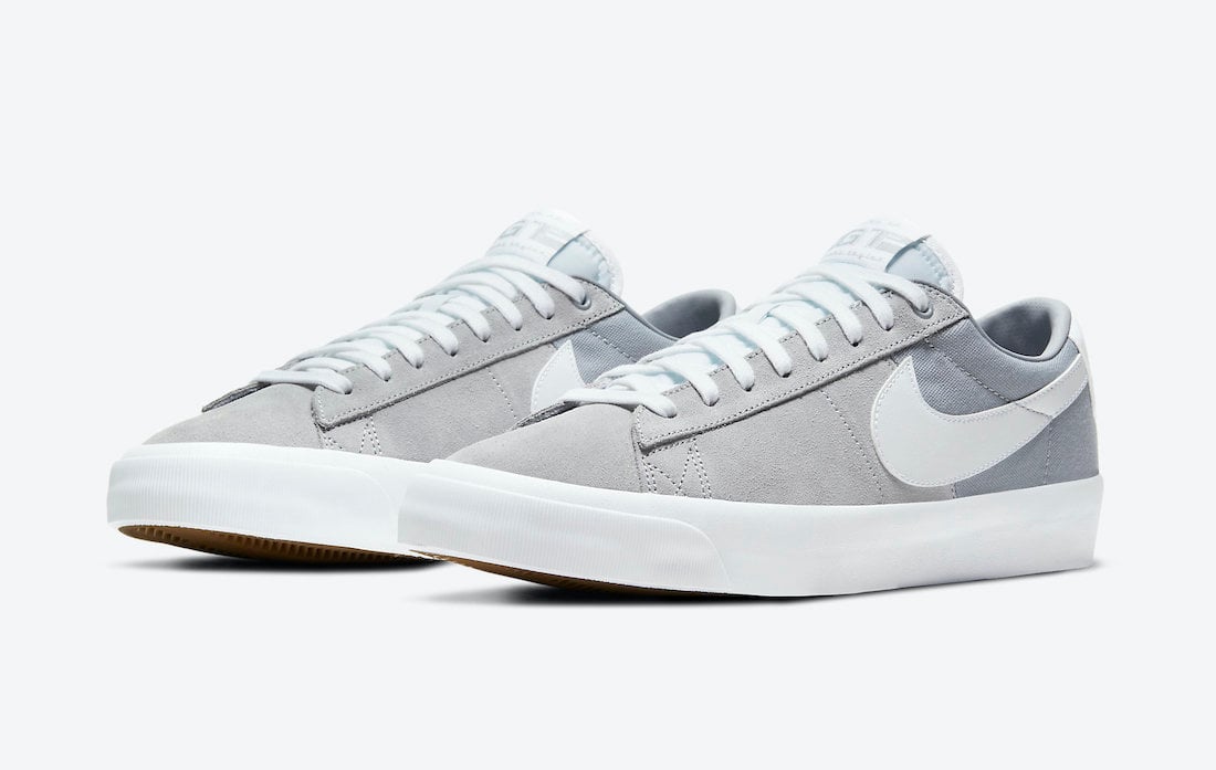 nike sb grey and white