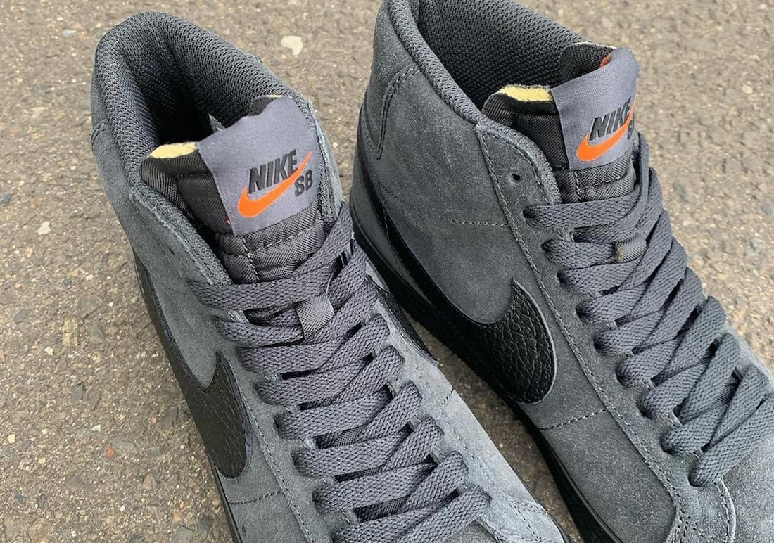 Nike SB Blazer Mid Orange Label Dark Smoke DB3027-001 Release Date Info