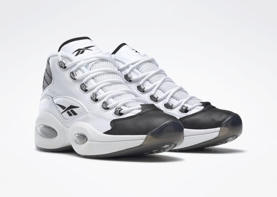 reebok black and white basketball shoes