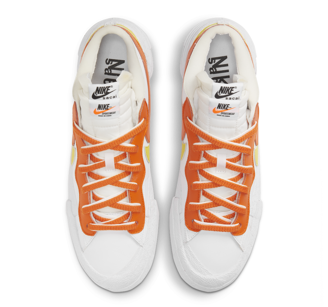 Sacai Nike Blazer Low Magma Orange DD1877-100 Release Info Price