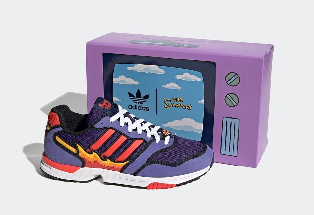 The Simpsons adidas ZX 1000 Flaming Moes H05790 Release Date Info