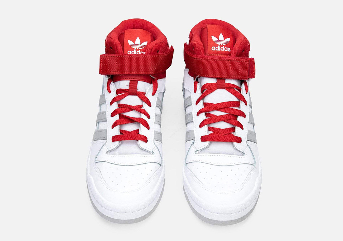 adidas Forum Mid White Grey Red FY6819 Release Date Info