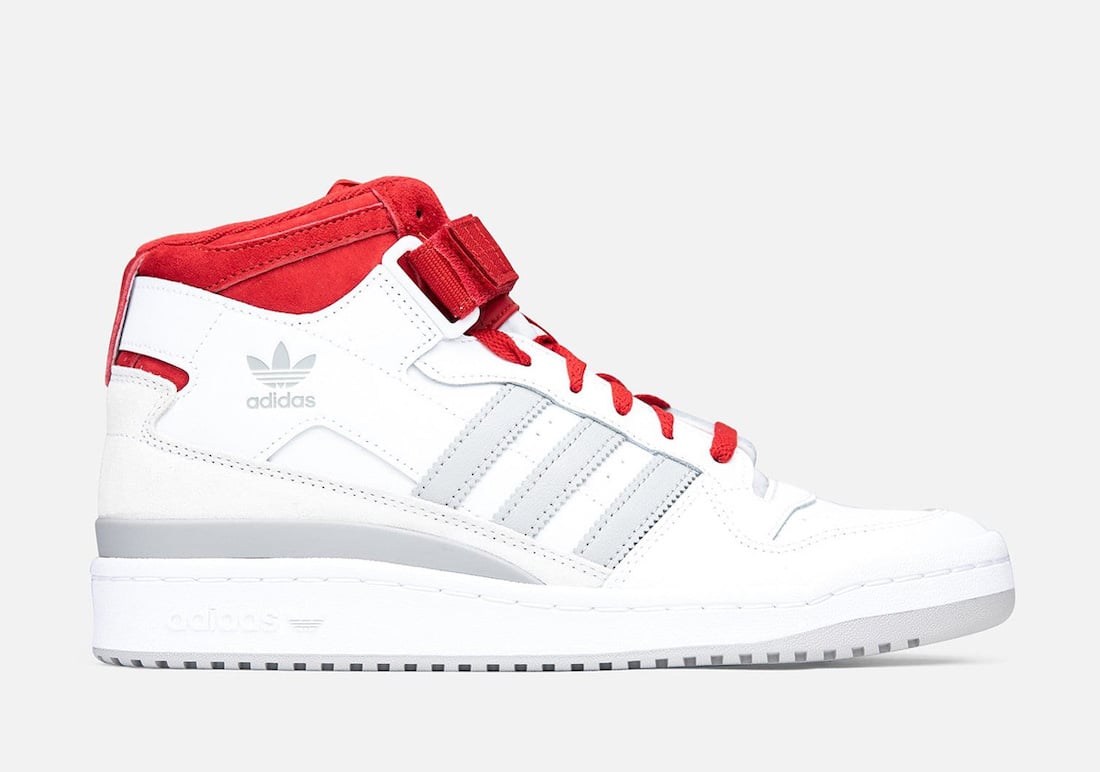 adidas Forum Mid Releasing in White, Grey, and Red