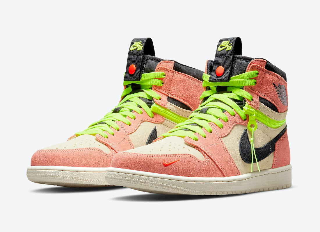 Air Jordan 1 Switch Peach Neon CW6576-800 Release Date Info