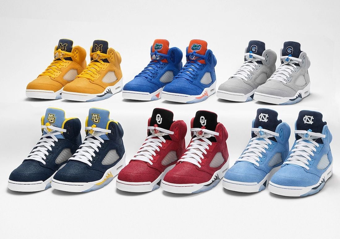 Air Jordan 5 PE 2021 March Madness Collection