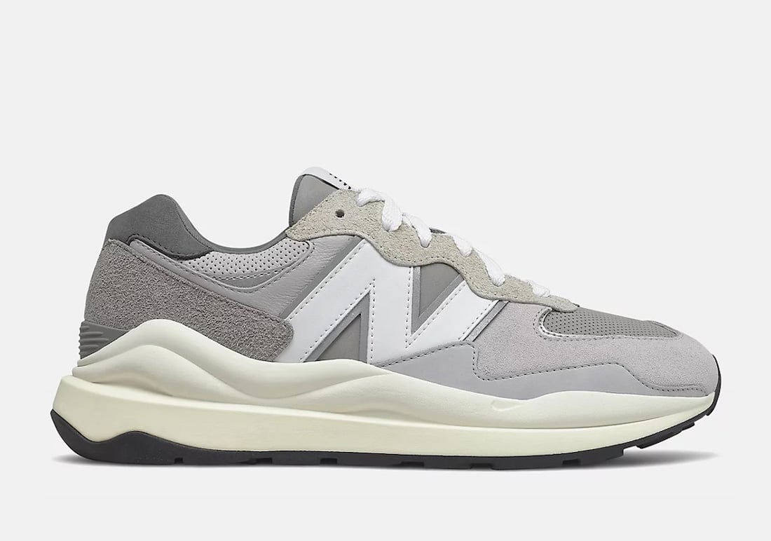 new balance grey and white