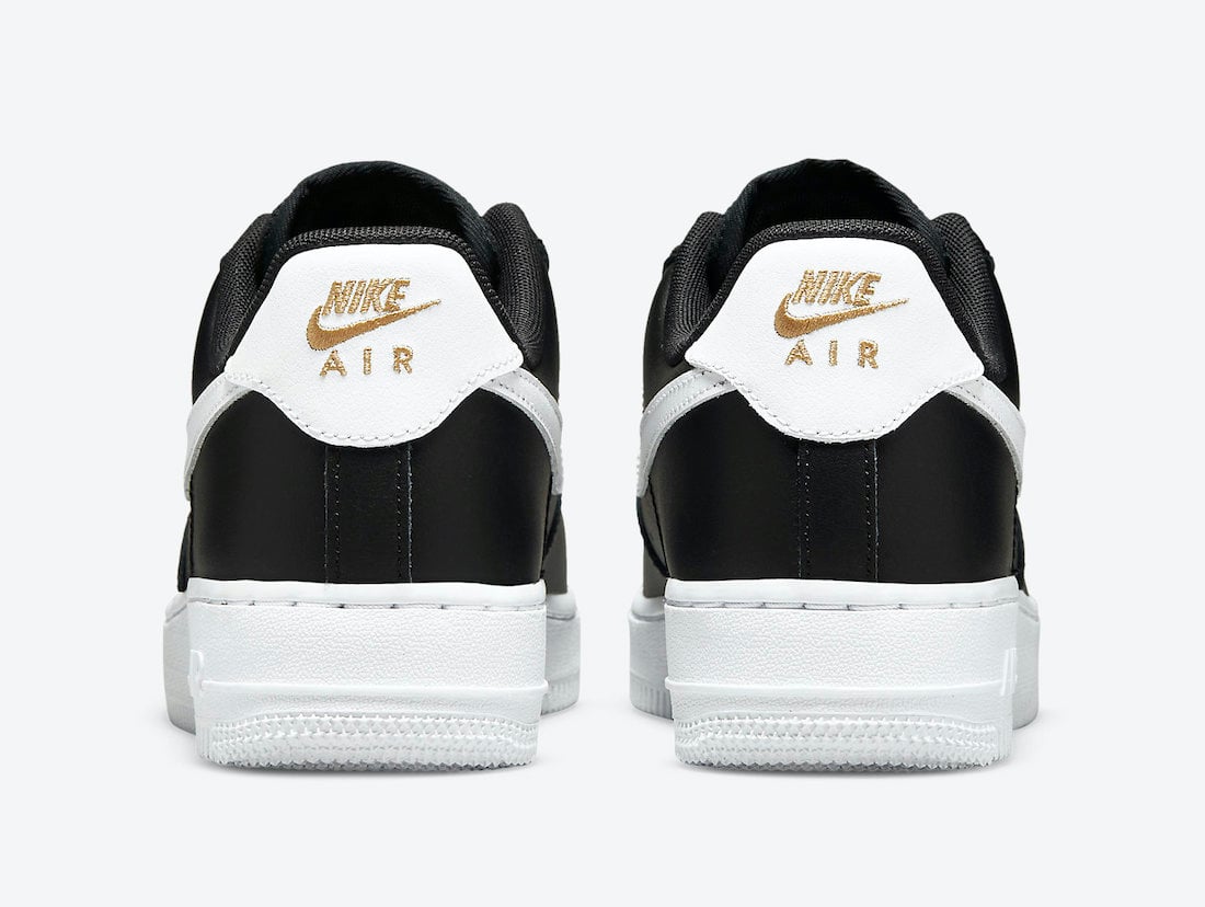 Nike Air Force 1 Low Black Gold White CZ0270-001 Release Date Info