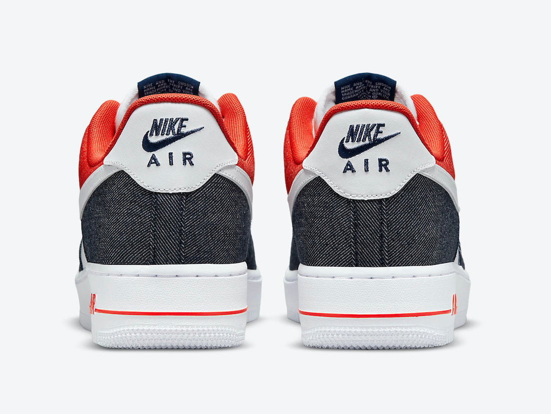 Nike Air Force 1 Low USA Denim DJ5174-100 Release Date Info