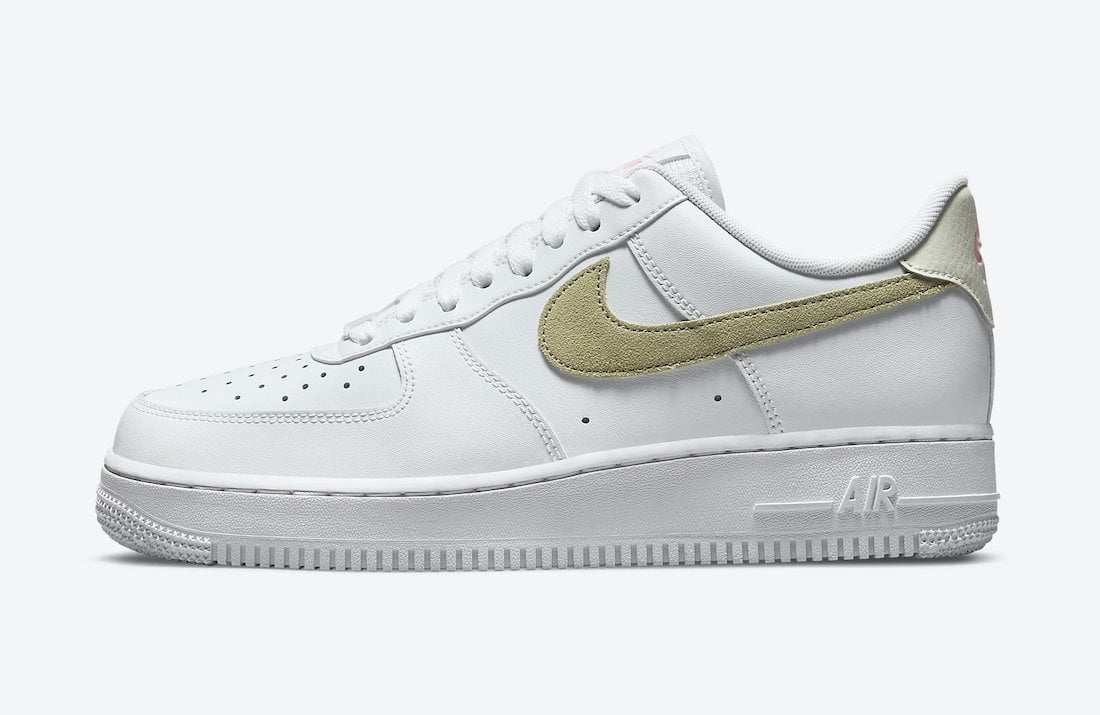 Nike Air Force 1 Low White Olive Pink DM2876-100 Release Date Info