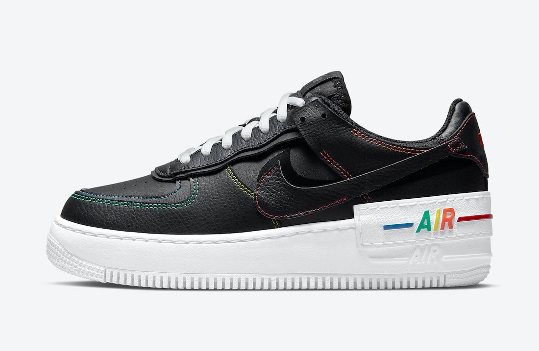 Nike Air Force 1 Shadow Multi Stitch DJ5998-001 Release Date Info