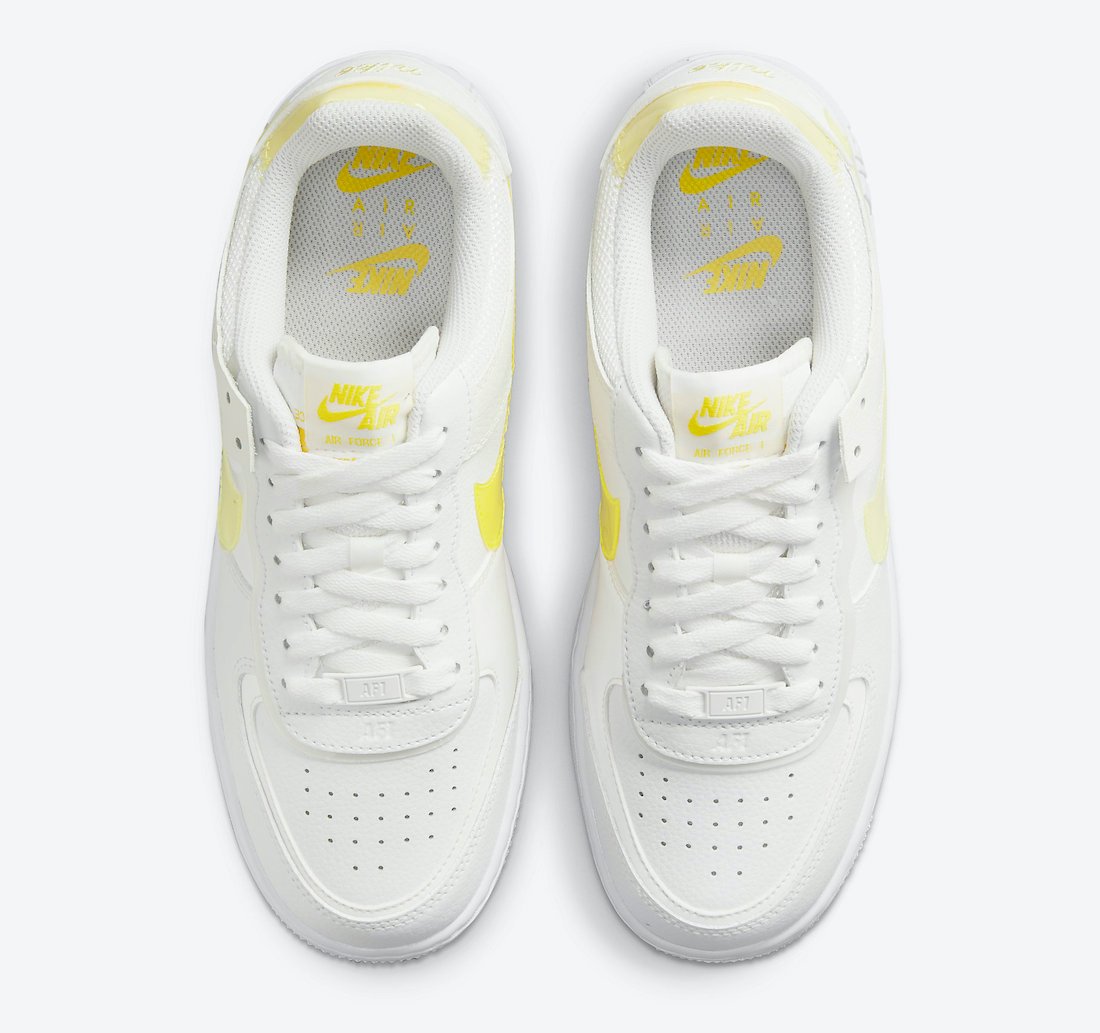 Nike Air Force 1 Shadow White Yellow DM3034-100 Release Date Info
