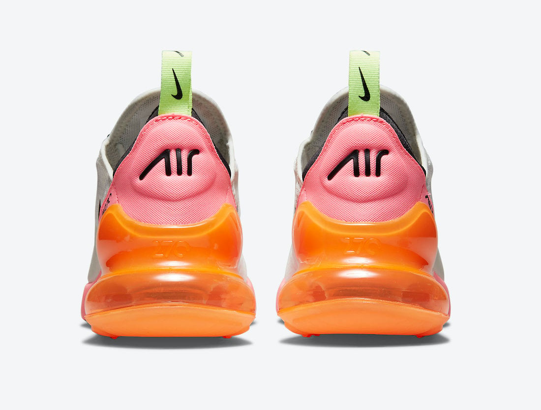 Nike Air Max 270 Cream Black Pink Volt Orange DJ5997-100 Release Date Info