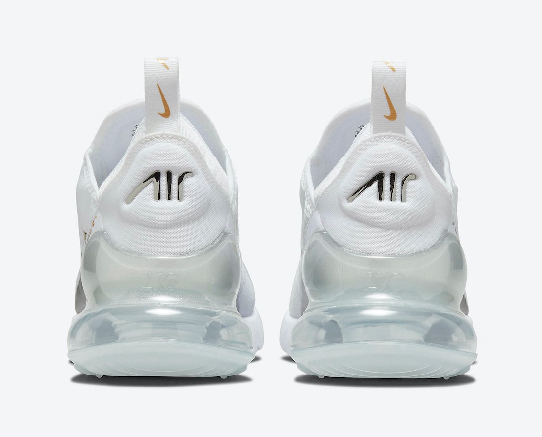 Nike Air Max 270 White Metallic Silver Gold Dj5136 001 Release Date Info Fitforhealth