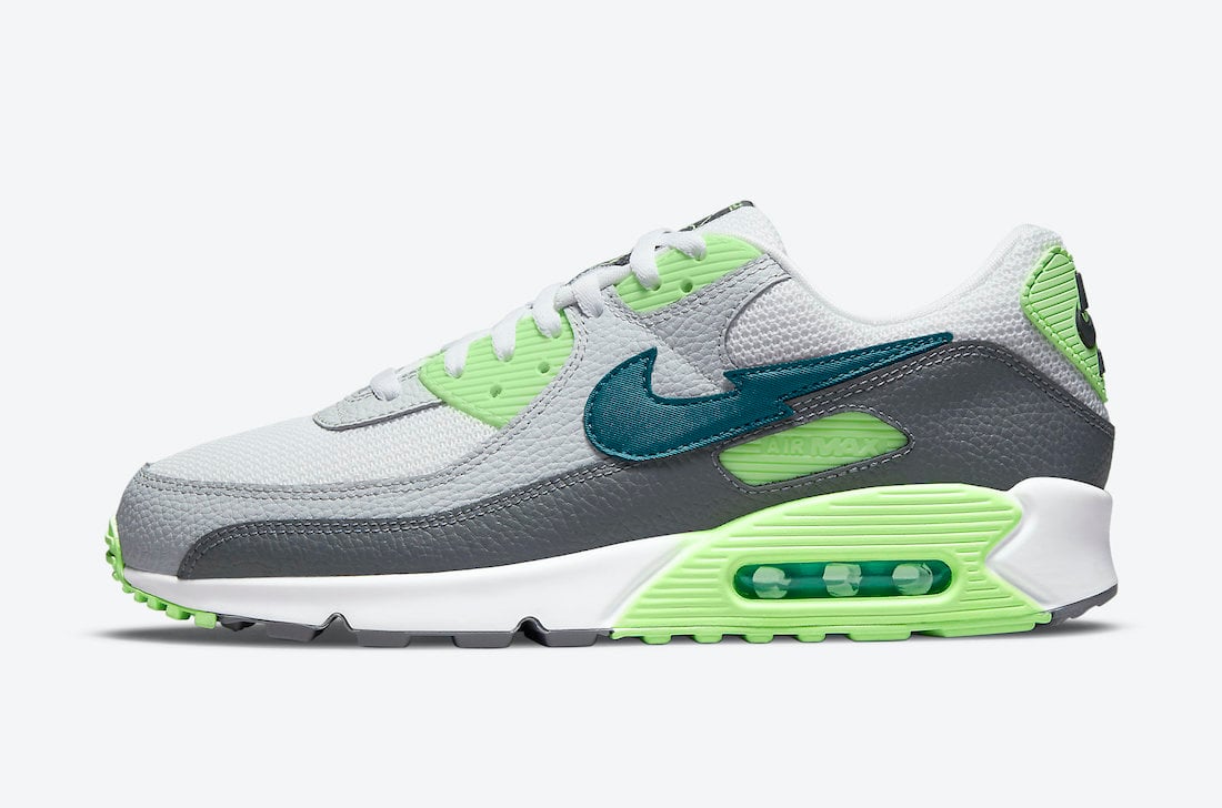 Nike Air Max 90 Aquamarine Lime Glow DJ6897-100 Release Date Info