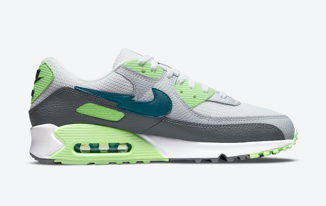 Nike Air Max 90 Aquamarine Lime Glow DJ6897-100 Release Date Info