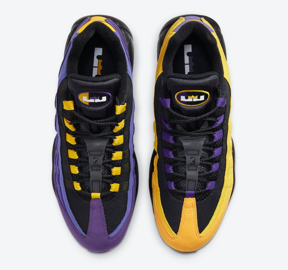 Nike Air Max 95 LeBron Lakers CZ3624-001 Release Date Info