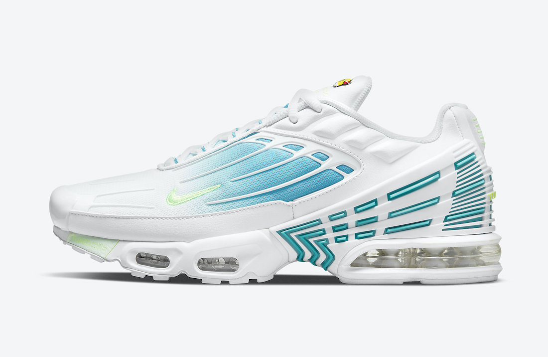 Nike Air Max Plus 3 White Blue Volt DM2835-100 Release Date Info