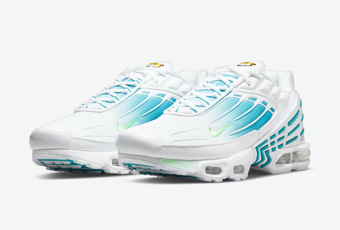 Nike Air Max Plus 3 White Blue Volt DM2835-100 Release Date Info