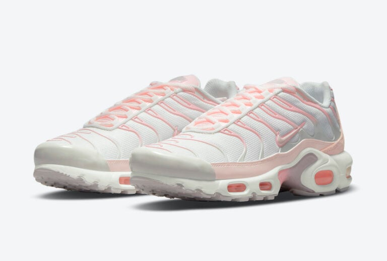 air max plus white pink and green