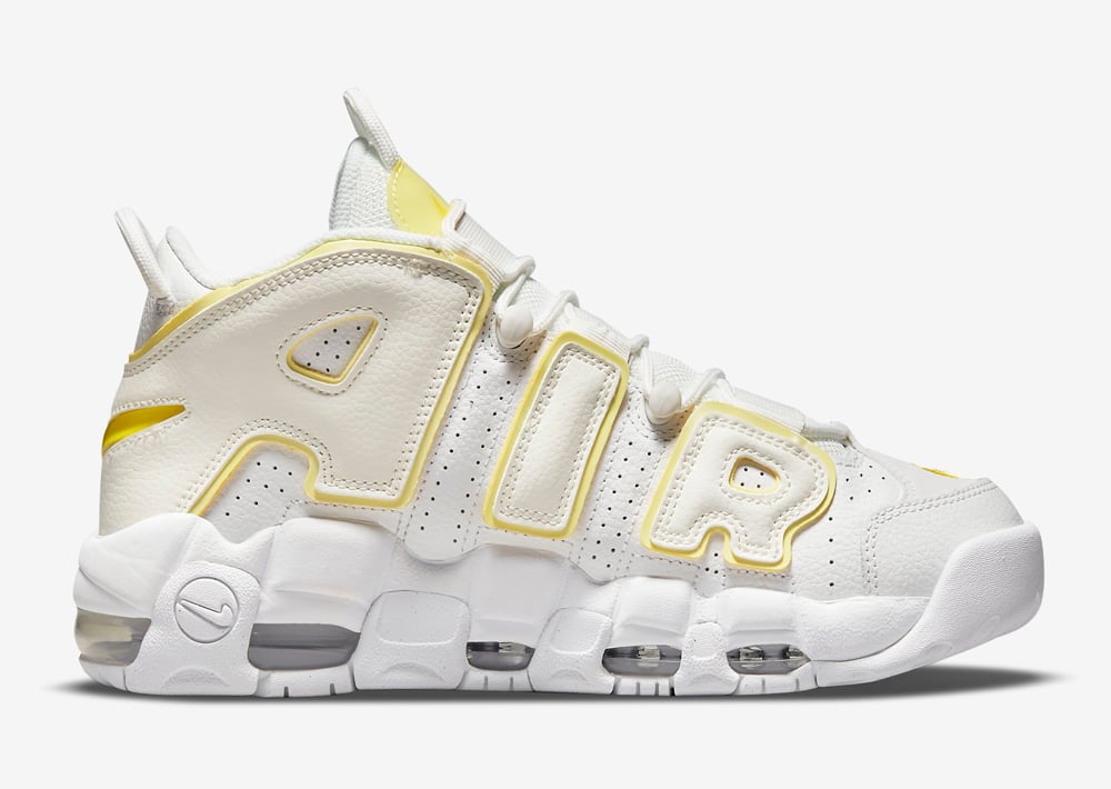 Nike Air More Uptempo White Yellow DM3035-100 Release Date Info