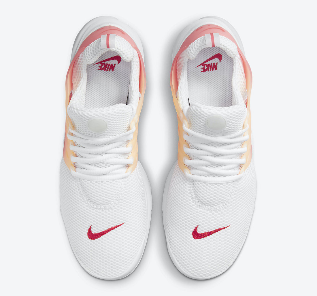 Nike Air Presto White Red Pink Orange DM2837-100 Release Date Info