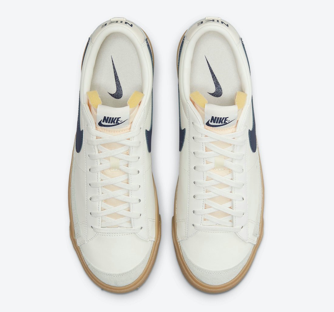 Nike Blazer Low Cream Navy Gum DM8334-100 Release Date Info