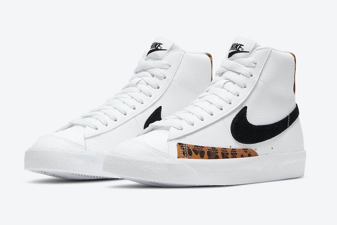 Nike Blazer Mid 77 GS White Leopard DJ4603-100 Release Date Info