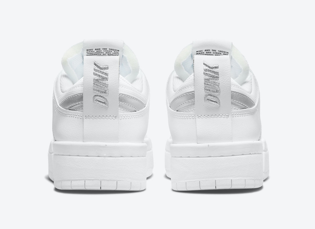 Nike Dunk Low Disrupt White Silver DJ6226-100 Release Date Info