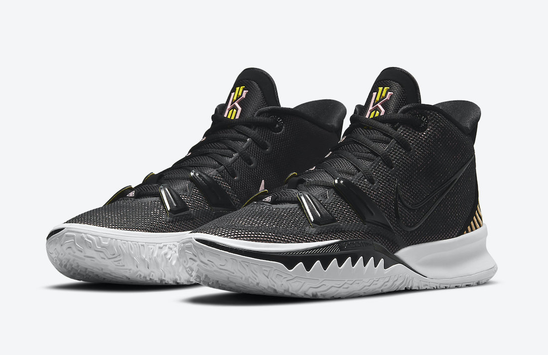 Nike Kyrie 7 Black Pink Yellow CQ9326-005 Release Date Info
