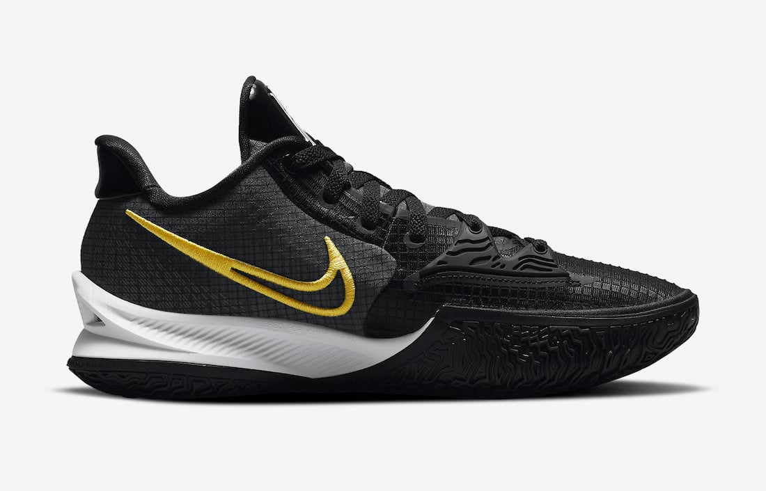 Nike Kyrie Low 4 Black White Yellow CZ0105-001 Release Date Info