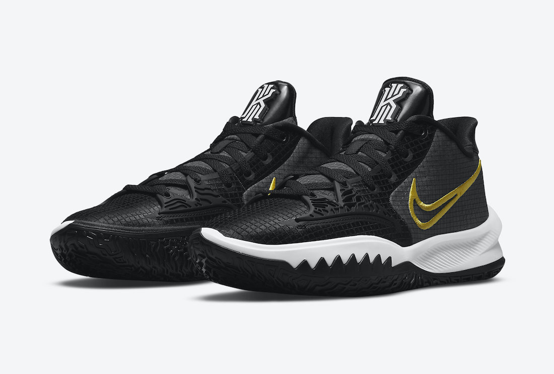 Nike Kyrie Low 4 Black White Yellow CZ0105-001 Release Date Info