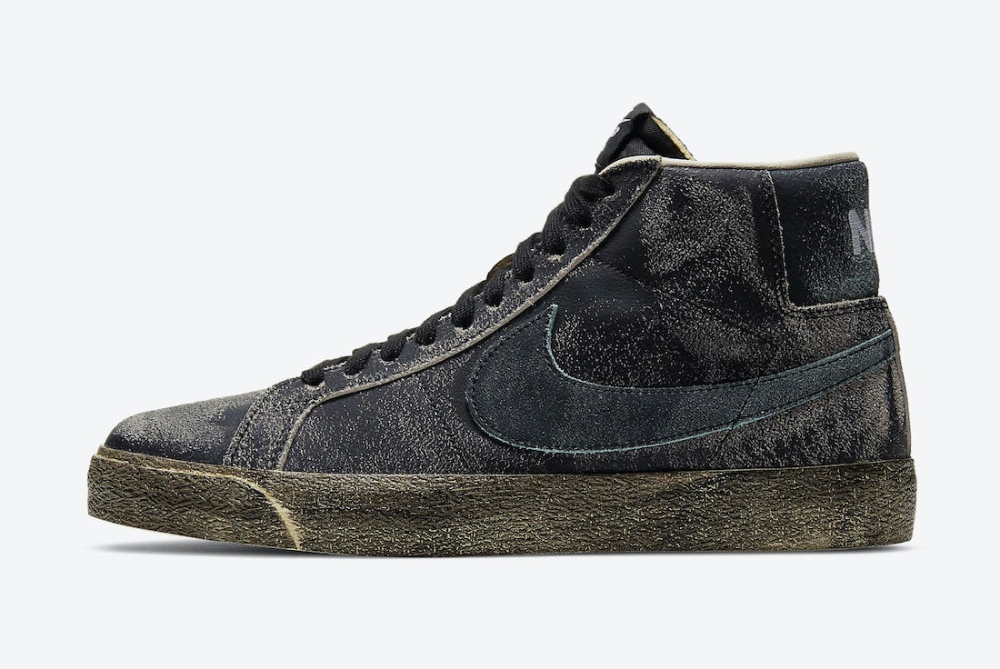 Nike SB Blazer Mid Black Light Dew Coconut Milk DA1839-001 Release Date Info