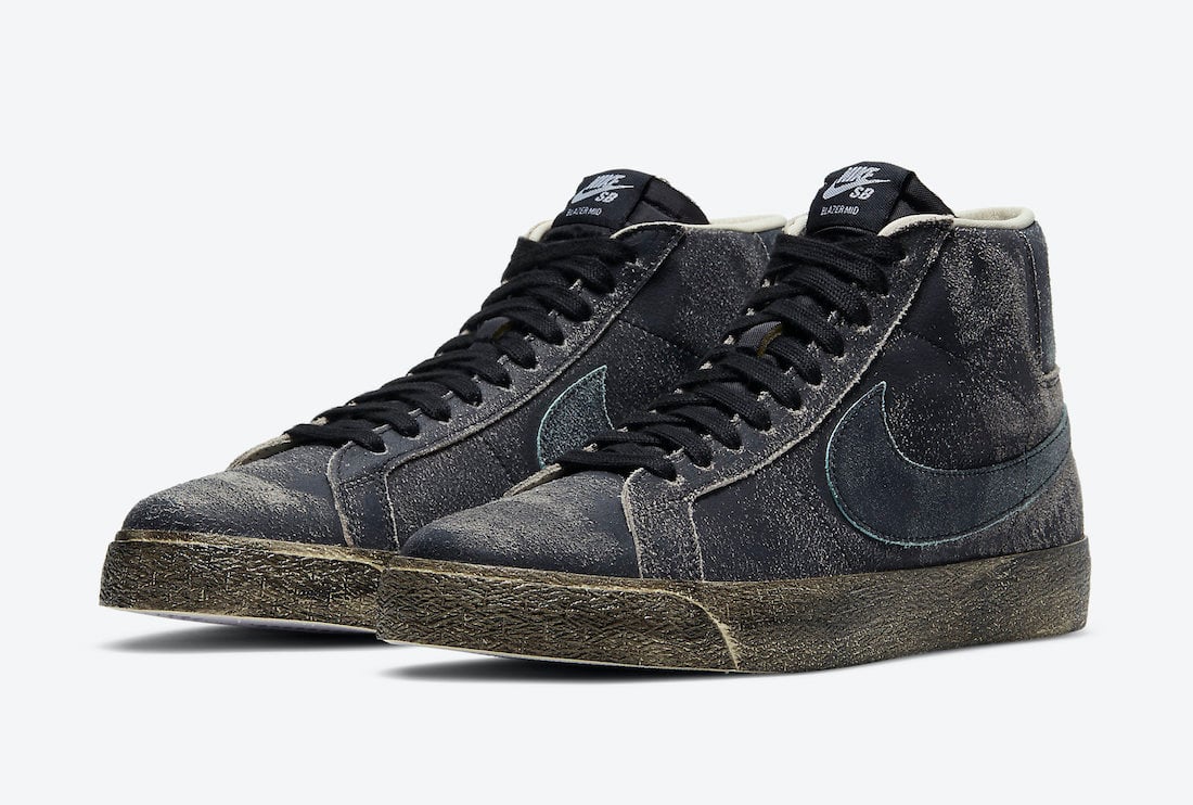 Nike SB Blazer Mid Black Light Dew Coconut Milk DA1839-001 Release Date Info