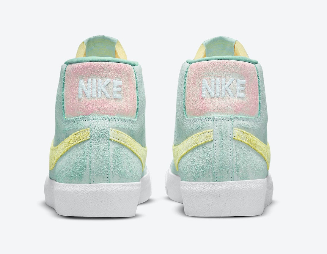 Nike SB Blazer Mid Light Dew Citron Green Glow DA1839-300 Release Date Info