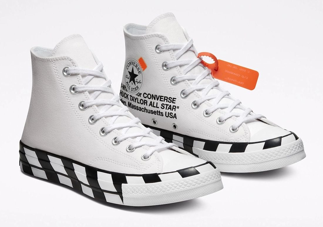 off white converse stripe