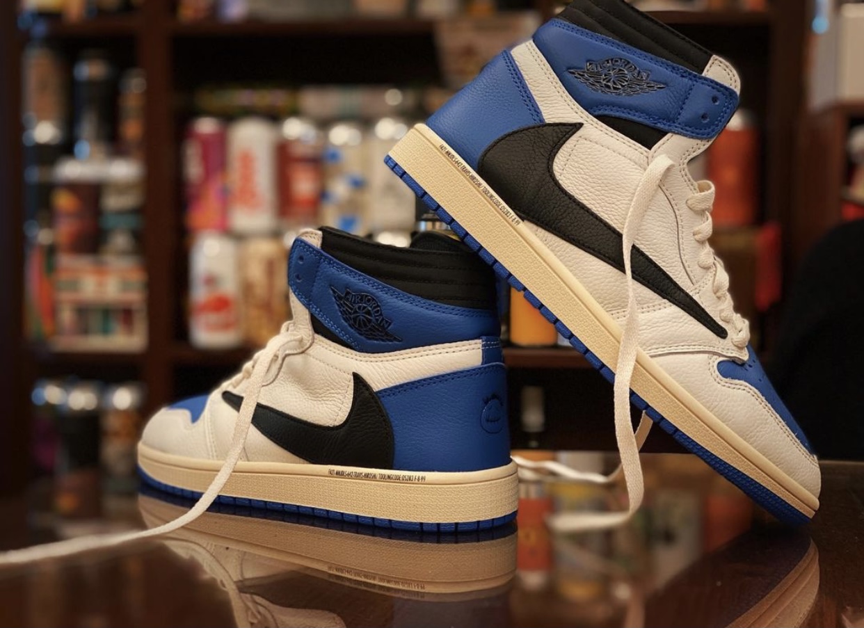 Travis Scott Fragment Air Jordan 1 Military Blue Release Info Price