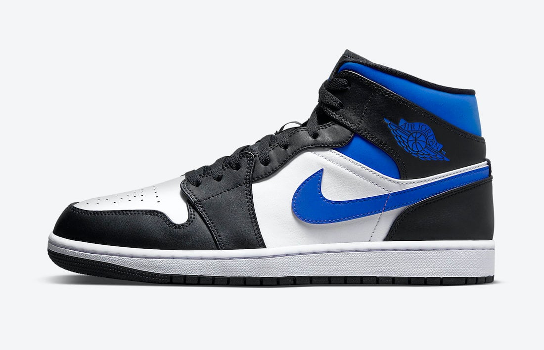 Air Jordan 1 Mid Black White Royal 554724-140 Release Date Info